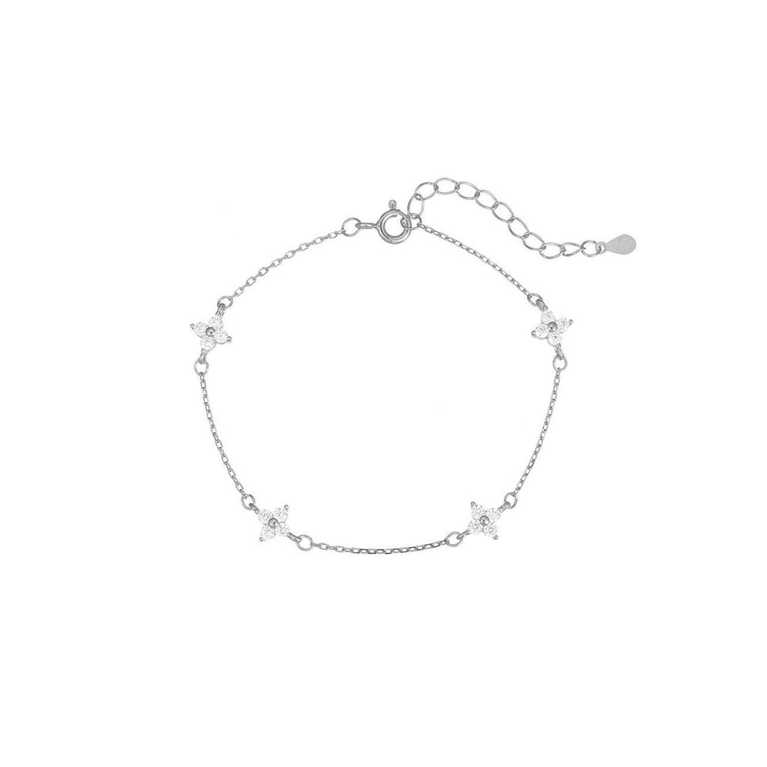 Silver Zircon Bracelet