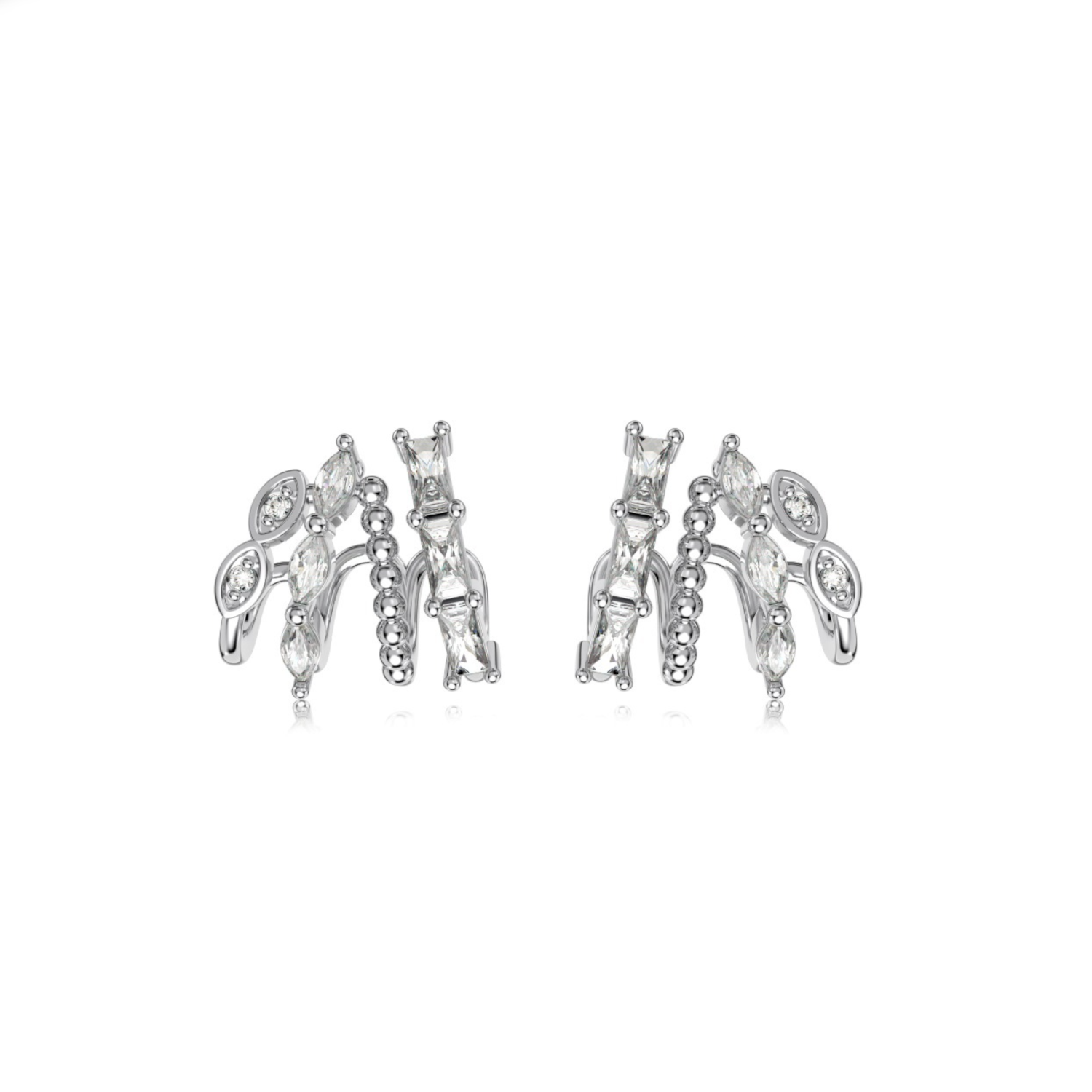 Silver Zircon Earrings