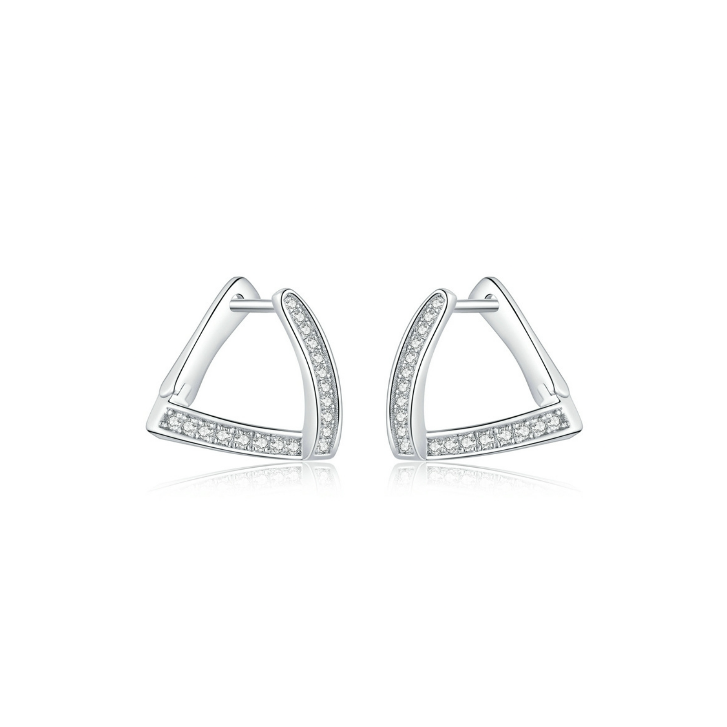 Silver Zircon Earrings