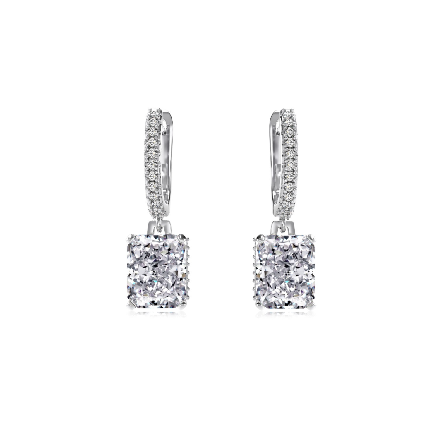 Silver Zircon Earrings