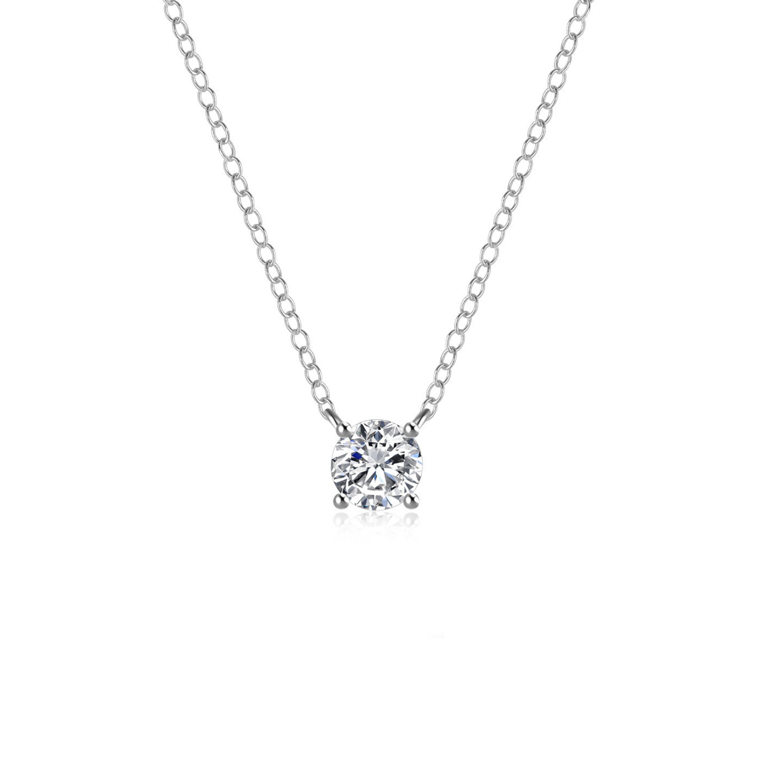 Silver Zircon Necklace