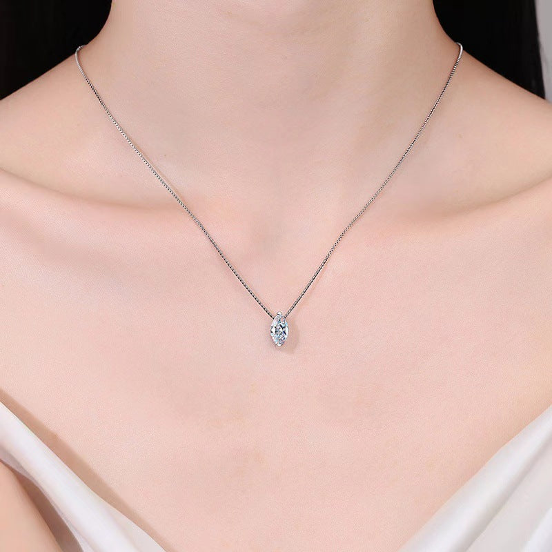 Silver Zircon Necklace