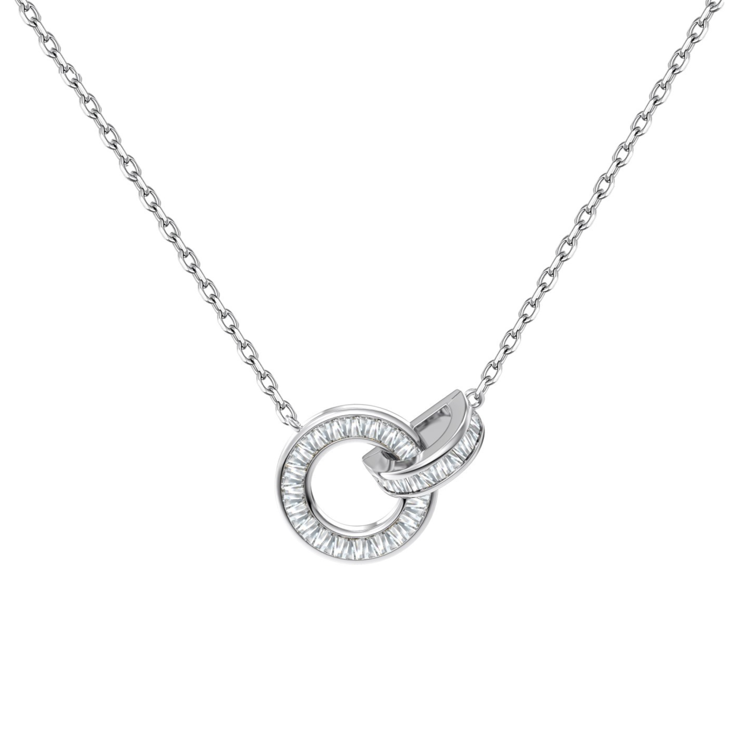 Silver Zircon Necklace