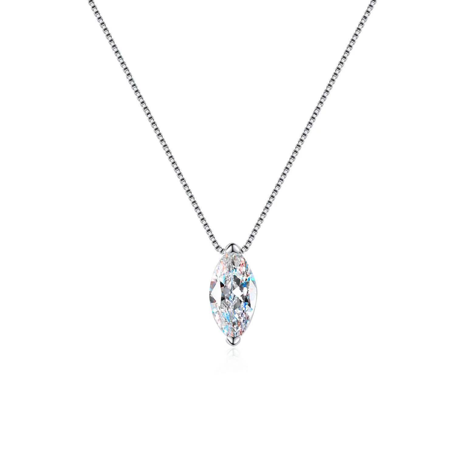 Silver Zircon Necklace