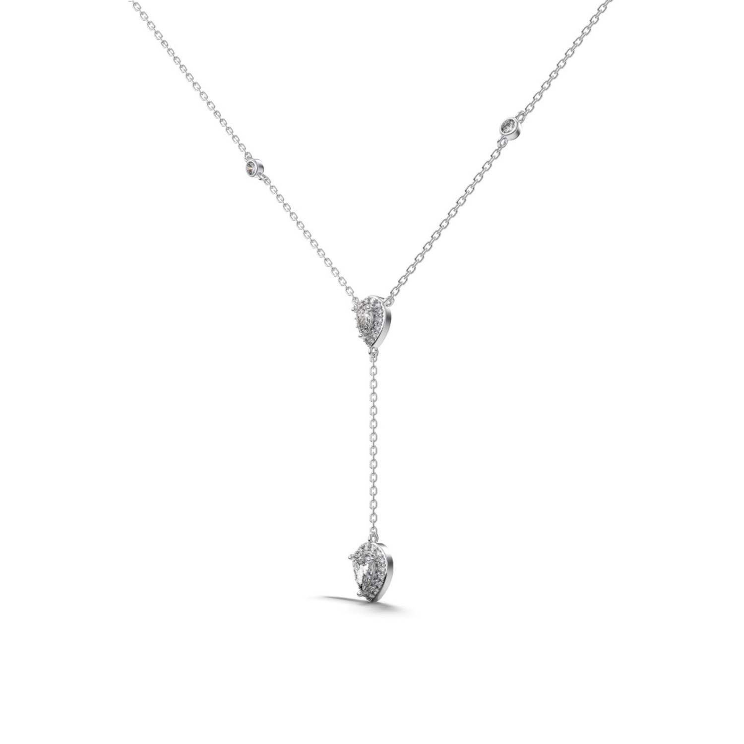 Silver Zircon Necklace