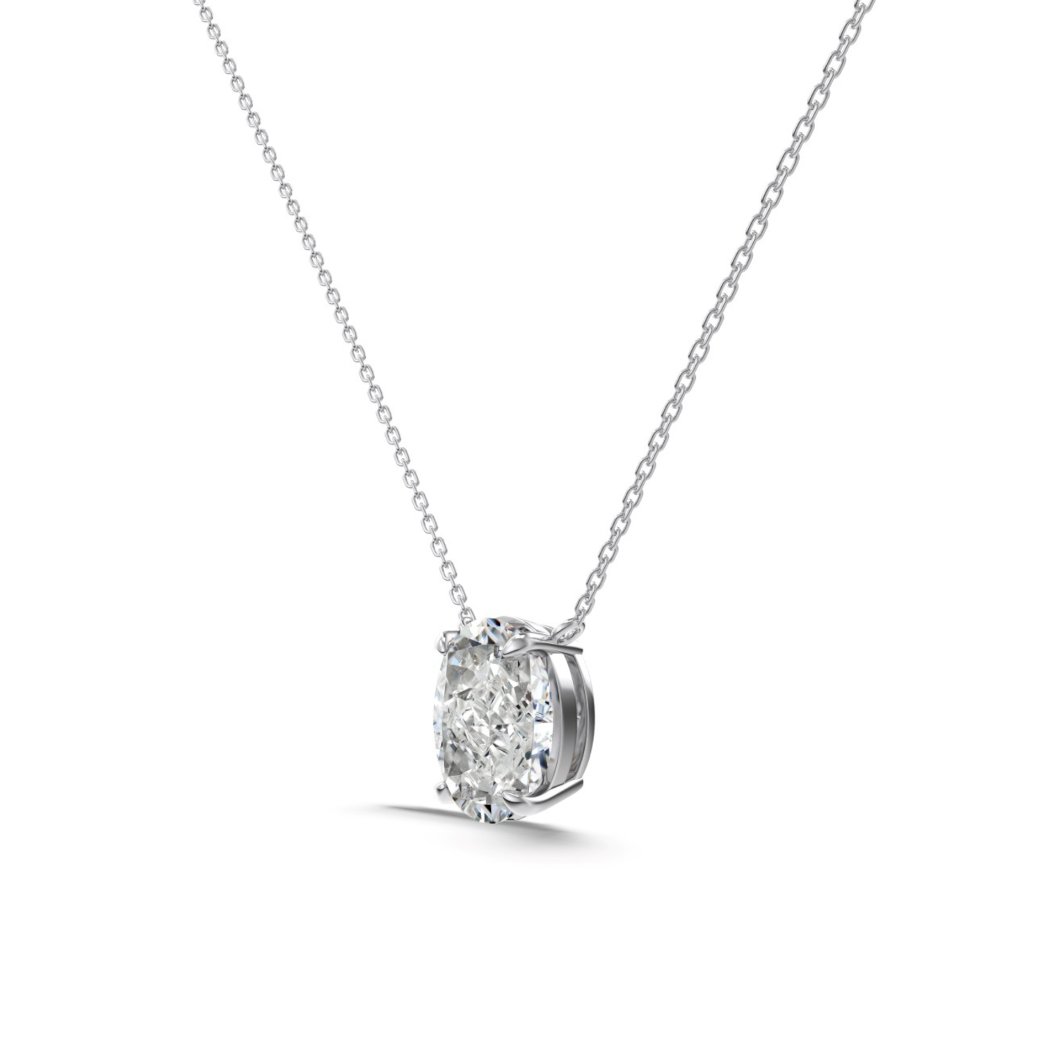 Silver Zircon Necklace