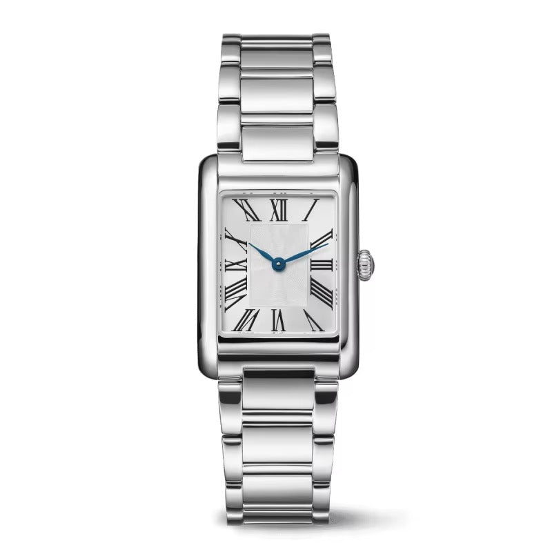 Stainless Steel Quartz Powered Classic Roman Elegant Dress Watches