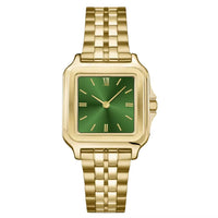 Stainless Steel Quartz Powered Art Deco Square Dress Watches